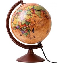 Gürbüz Modern Dünya Küre Antik Işıklı 20 Cm 48205