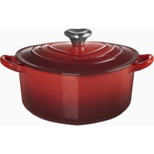 Le Creuset Kalp Şeklinde Döküm Tencere Kalp Kapaklı Lüks Tasarım 20 cm