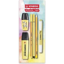 Stabilo Fosforlu Kalem (İşaret Kalemi) Boss Original 2-5 Mm Kesik Uç Tek Renk Pastel Set Sarı 70/144-6 (6 Lı Paket)
