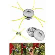 Johnser Rotor Motorlu Tırpan Uyumlu Çok Fonksiyonlu Ot Çim Biçme Universal Metal Misinalı Başlık Yatay Çim Kesme Aparatı