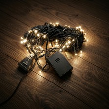 Urz Grup 10M 100 LED Damla Uçlu Gün Işığı Siyah Kablo