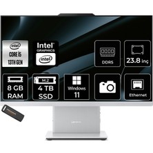 Lenovo Ideacentre 24IRH9 Intel Core I5 13420H 8gb 4tb SSD 23.8" Fhd 100Hz W11P All In One Bilgisayar & Per4 USB Bellek F0HN0054TRP395