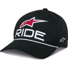 Alpinestars Ride Comp Snapback Şapka Siyah  Beyaz  Kırmızı