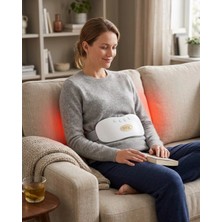 Krm Kızılötesi Isıtmalı Titreşimli Kadın Bel ve Rahim Masaj Kemeri USB Şarjlı Krm