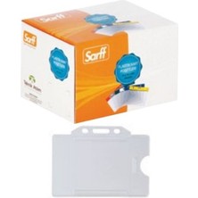  sarff yatay yaka kartı poşeti 7,5x9,5 cm beyaz 100 lü (1 paket 100 adet)