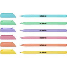 Kores Tükenmez Kalem Çok Renkli 37086 (50 Li Paket)