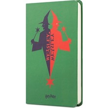 Mabbels Harry Potter Sert Kapak Mini Not Defteri Weasley Yeşil 80 Yaprak Çizgisiz 9X14Cm Dft-388241