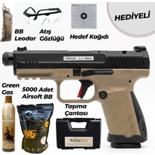 Canik Tp9 Elite Combat Airsoft Tabanca Ful Set Siyah Çöl Green Gas