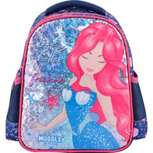 Muggle Anaokulu Sırt Çantası Marmaid Lacivert Mu-3663