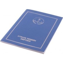 Gülpaş Atölye Temrin Defteri Plastik Kapak 48 Yaprak 20x28Cm Mavi Renk 142