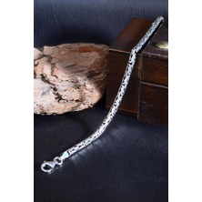 Innuendo 925 Ayar Gümüş Kral Erkek Bileklik