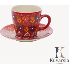 Kuvarsia Seramik Kuvarsia Anadolu Koleksiyonu Seramik Kupa - Kırmızı