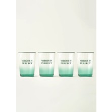 Bella Maison Nobody Is Perfect 4'lü Meşrubat Bardağı Yeşil (510 Cc)