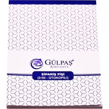 Gülpaş 107 Sipariş Fişi Otocopyli 2-50 14X20 Cm (12 Koçan)
