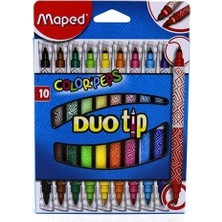 Belirtilmemiş Maped Color’Peps Duo Kalın İnce Keçeli Kalem 12 Li