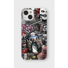 Karsu Design iPhone 14 Uyumlu Baskılı Şeffaf Telefon Kılıfı | Koleksiyon: Drip Art