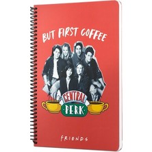  mabbels friends central perk but first coffee spiralli not defteri kırmızı 80 yaprak çizgili 17x24cm dft-388456