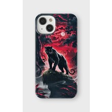 Karsu Design iPhone 13 Mini Uyumlu Baskılı Şeffaf Telefon Kılıfı | Koleksiyon: Minimal Black Panther