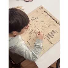 Mantarre Montessori Avrupa Haritası Puzzle | Ülkeler Eğitici Coğrafya Yapbozu