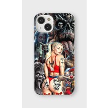 Karsu Design iPhone 14 Plus Uyumlu Baskılı Şeffaf Telefon Kılıfı | Koleksiyon: Drip Art