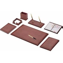 Gülpaş 261 Suni Deri Klasik Sümen Takımı 9 Parça Kahve G261