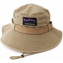 Perlotus Outdoor Safari Şapka – Erkek Kadın Pamuklu Boonie Şapka, Geniş Siperli, Nefes Alan, Ayarlanabilir Ipli (Kamp, Balıkçılık, Yürüyüş, Seyahat)