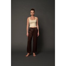 Thalure Kadın Kahverengi Şalvar Pantolon