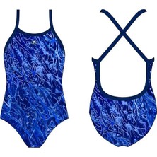 Speedo Mad Wave Turbo Natacıon Happy Antreman Kız Çocuk Mayosu