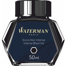 Waterman Dolma Kalem Mürekkebi Cam Şişede 50 ML Siyah S0110710