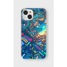Karsu Design iPhone 13 Mini Uyumlu Baskılı Şeffaf Telefon Kılıfı | Koleksiyon: Cyberpunk Theme