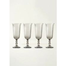 Bella Maison Line 4'lü Kahve Yanı Su Bardağı Antrasit (120 Cc)