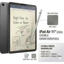 Ukscase iPad Air 11" M2 (2024 Model) Uyumlu Paperlike Mat Ekran Koruyucu – Kağıt Hissi Veren Özel Yüzey