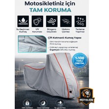 Autolion   Suzuki Gsx-R 125 Topcase Uyumlu Gri-Kırmızı Dikiş.kilitli Motor Brandası.