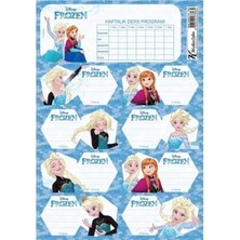 Keskin Color Frozen II Okul Etiketi Ders Programlı 3 Yaprak 220130-92