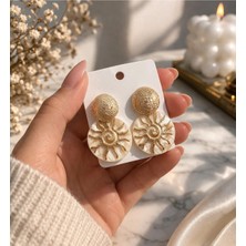 Bymiel Vintage Güneş Motifli Küpe – Şık Tasarım (Kararmaz Alerji Yapmaz 316 Çelik)