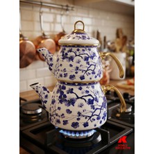 Köklü Züccaciye Emaye Çaydanlık