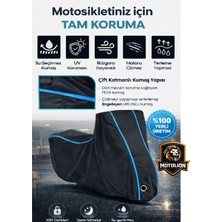 Autolion   Yamaha Mt-25 Abs  Topcaseli Siyah-Neon Fitilli Motor Brandası,motosiklet Branda