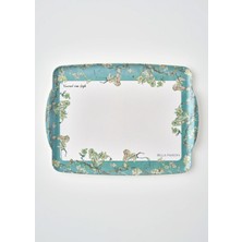 Bella Maison Van Gogh Almond Blossom Melamin Tepsi Mavi (42X31 Cm)