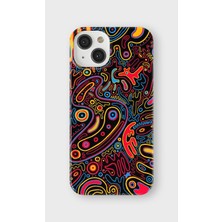 Karsu Design iPhone 15 Uyumlu Baskılı Şeffaf Telefon Kılıfı | Koleksiyon: Psychedelic Art