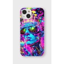 Karsu Design iPhone 15 Uyumlu Baskılı Şeffaf Telefon Kılıfı | Koleksiyon: Vaporwave Retro