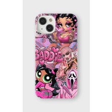 Karsu Design iPhone 15 Plus Uyumlu Baskılı Şeffaf Telefon Kılıfı | Koleksiyon: Y2K Girl Aesthetic