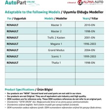 Renult Scenic 1, Thalia 1 Için Motor Kaput Açma Kolu