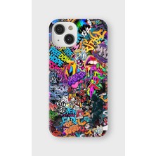 Karsu Design iPhone 14 Uyumlu Baskılı Şeffaf Telefon Kılıfı | Koleksiyon: Grafitti Street Art
