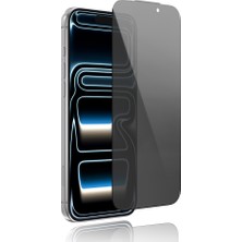 iPhone 17 Pro Youngkit 2.5d Parmak Izi Bırakmayan 0.33MM Privacy Temperli Cam Ekran Koruyucu Siyah