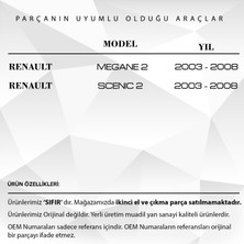 Renault Megane 2, Scenic, Laguna 2 Için Kaput Kilit Karşılığı