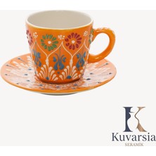Kuvarsia Seramik Kuvarsia Anadolu Koleksiyonu Seramik Kupa - Turuncu