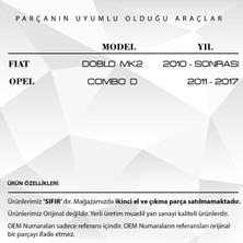 Fiat Doblo, Opel Combo D Için Arka Tampon Reflektörü - Sağ-Sol