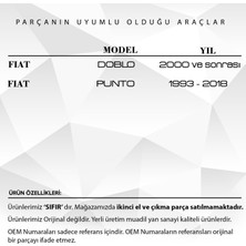 Fiat Doblo, Punto Için Kaput Tel Tutucu Klips
