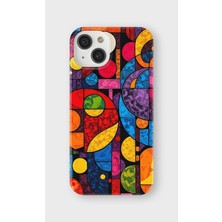 Karsu Design iPhone 15 Plus Uyumlu Baskılı Şeffaf Telefon Kılıfı | Koleksiyon: Psychedelic Art