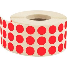 Tanex Kırmızı Nokta Etiket 10 Mm 5000 Li Tekli Kutu Türkiye Menşeli Kullanım İçin Pratik